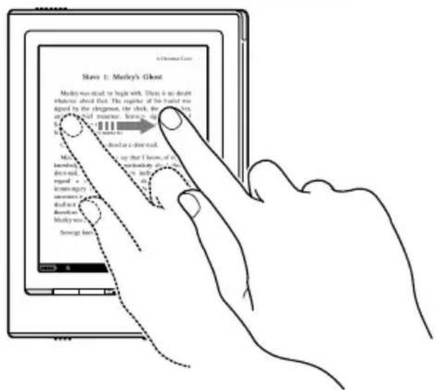 SONY Reader PRS700 - Dragging - 1