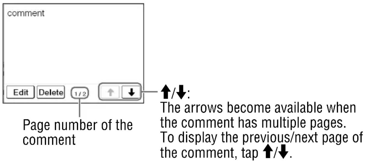 SONY Reader PRS700 - To view a comment - 1