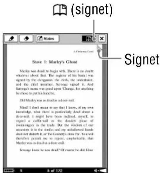 SONY Reader PRS700 - Tapez sur (signet). - 1