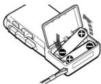 SONY M530V - Pour retirer les piles - 1