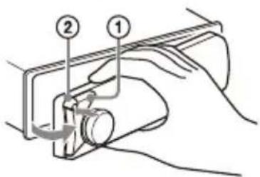 SONY DSXM80 - Detaching the Front Panel - 1