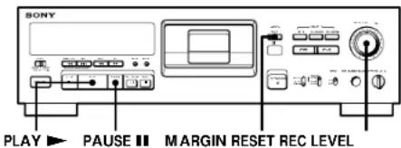 SONY DTCA6 - Einstellen des Aufnahmepegels bei einem analogen Eingangssignal - 1