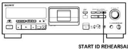 SONY DTCA6 - Adjusting the Position of an Existing Start ID - 1