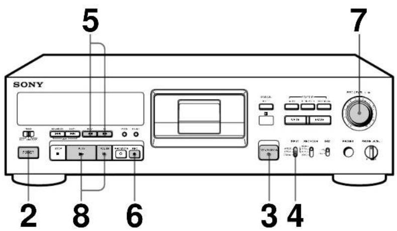 SONY DTCA6 - Recording on a DAT - 1