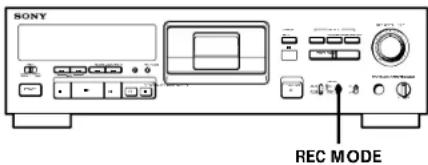 SONY DTCA6 - Einstellen des Aufnahmemodus - 1
