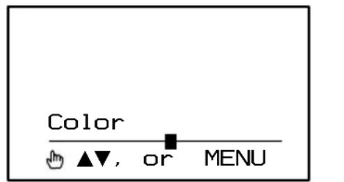 SONY XVMR75 - Wenn „Color" ausgewählt ist - 1