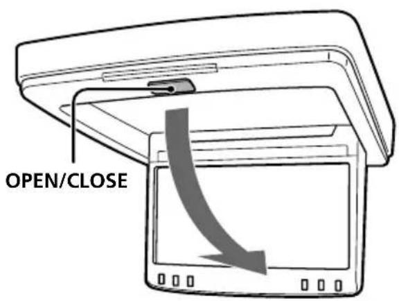 SONY XVMR75 - Ouverture de l'écran du moniteur - 1