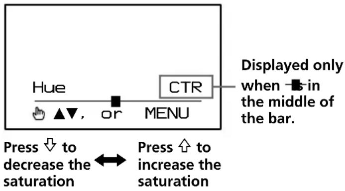 SONY XVMR75 - Press  or  to adjust to the desired setting. - 4