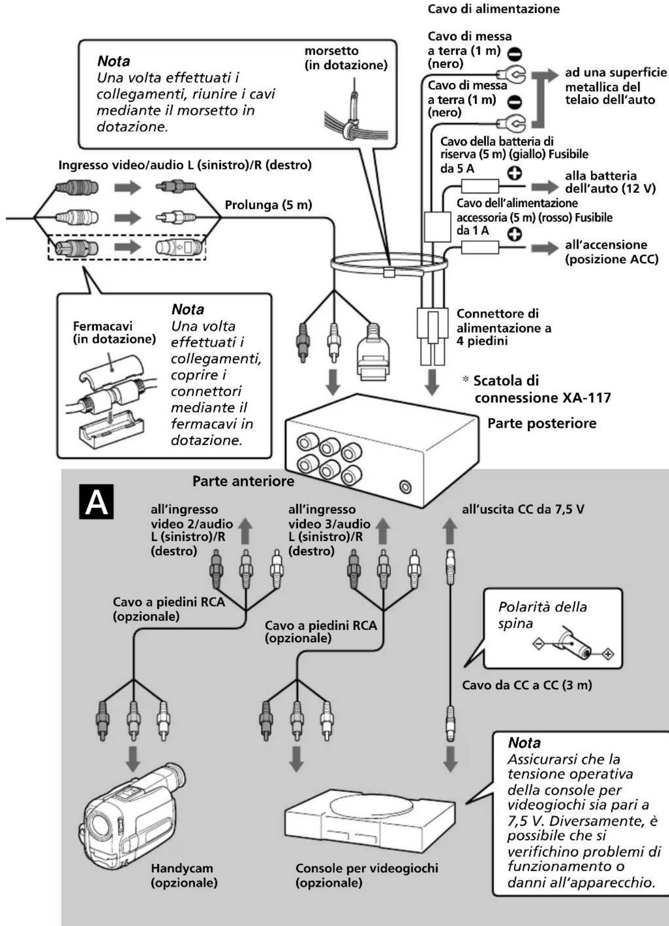SONY XVMR75 - Diagramma dei collegamenti - 3