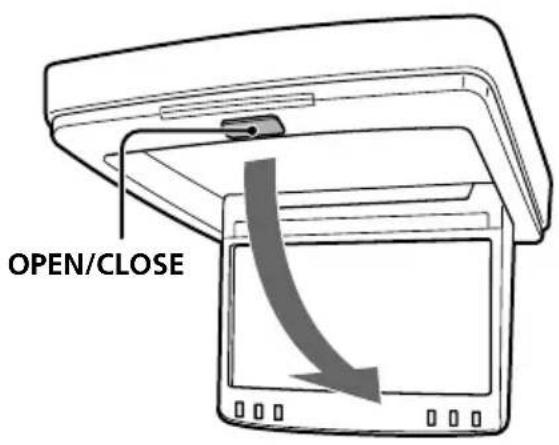 SONY XVMR75 - De weergavemonitor openen - 1