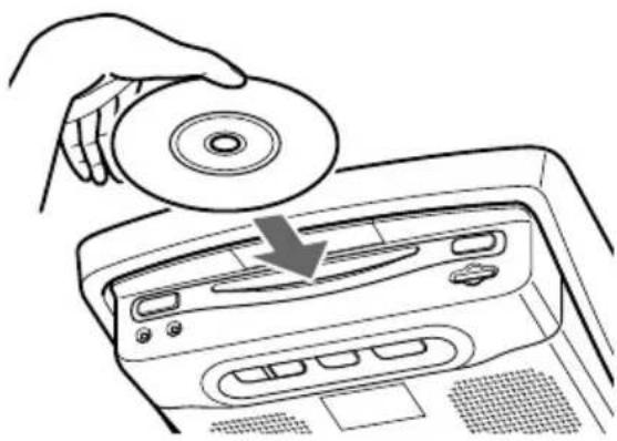 SONY MV900SDS - Insérez le disque (étiquette vers le haut) dans le lecteur. - 1