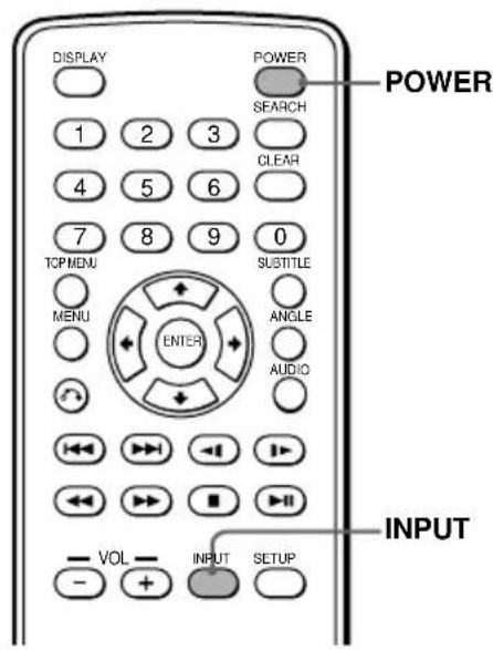 SONY MV900SDS - Selecting the input source - 1