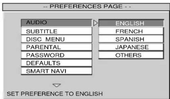 SONY MV900SDS - Selecting the audio language for DVD - 1