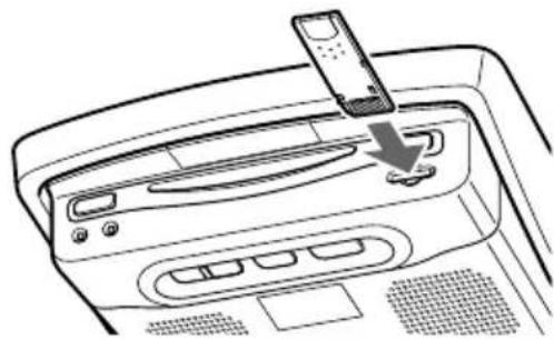 SONY MV900SDS - Insert a "Memory Stick" into the player until it clicks. - 1