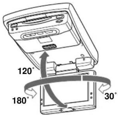 SONY MV900SDS - Adjusting the tilt and swivel - 1