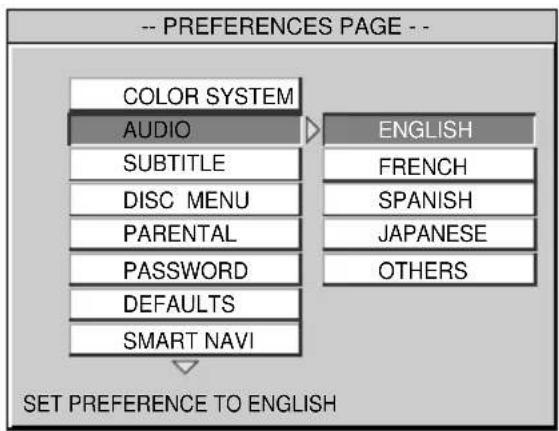 SONY MV101 - Selecting the audio language for DVD - 2