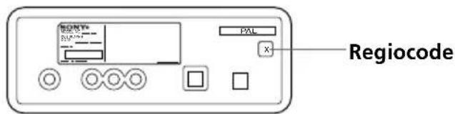 SONY MV101 - Regiocodes van DVD's die u kunt afspelen op deze speler - 1