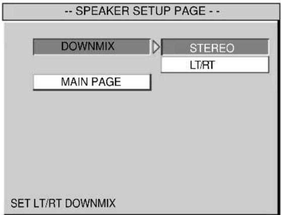 SONY MV101 - De luidsprekermodus selectoren - SPEAKER SETUP DVD - 1
