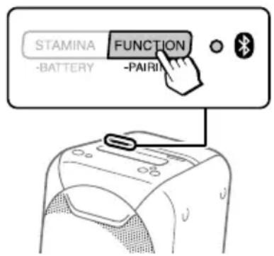 SONY GTKXB90 - Premere ripetutamente FUNCTION - PAIRING finché l'indicatore (BLUETOOTH) dell'unità non si accende. - 1