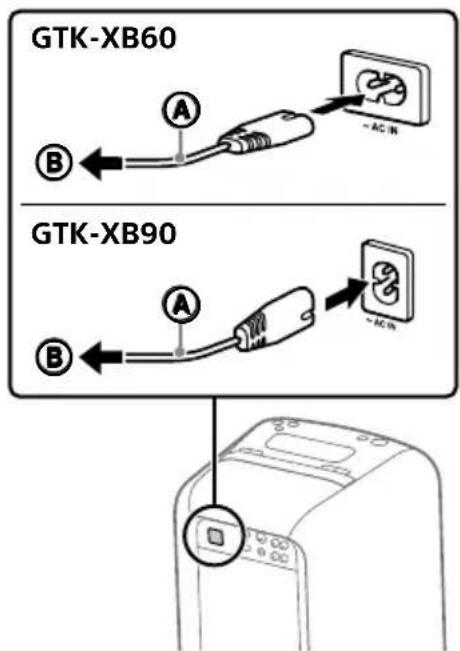 SONY GTKXB90 - Encendido del sistema - 1