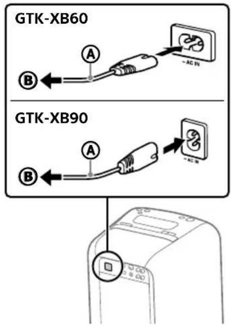 SONY GTKXB90 - Caricamento della batteria - 1