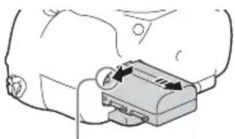 SONY Alpha ILCA77M2Q - To remove the battery pack - 1