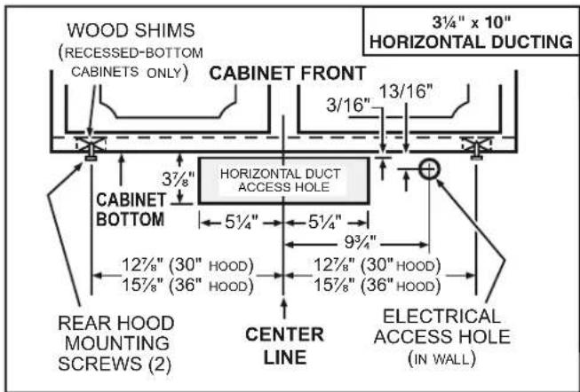 BROAN ALT330SS - Standard Installation (without EZ1 brackets) - 2