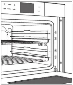 WOLF E Series CSO30TESTH - POSICIÓN DE LAS REJILLAS DEL HORNO - 1