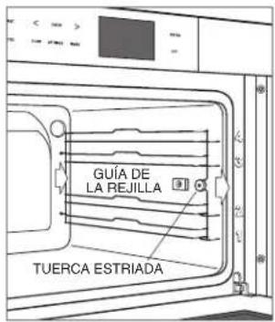 WOLF E Series CSO30PESPH - RETIRAR LAS GUÍAS DE LA REJILLA - 1