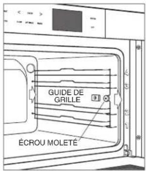 WOLF M Series CSO30CMS - RETRAIT DES GUIDES DE GRILLE - 1