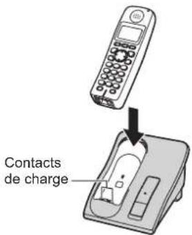 PANASONIC KXTG6051 - Charge de la batterie - 1