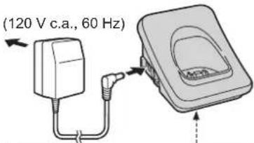 PANASONIC KXTG6051 - Raccordement de l'adaptateur secteur - 1
