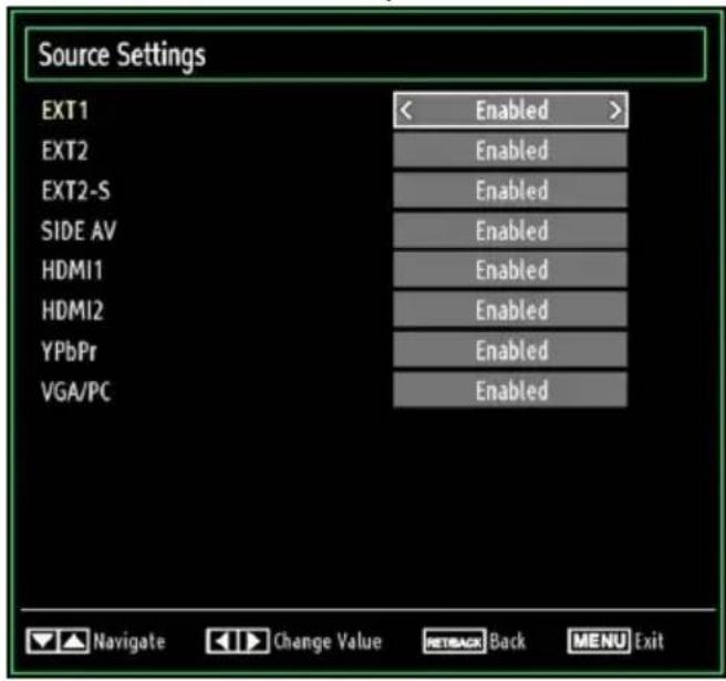 MANHATTAN MT42906FHD12 - Configuring Source Settings - 1