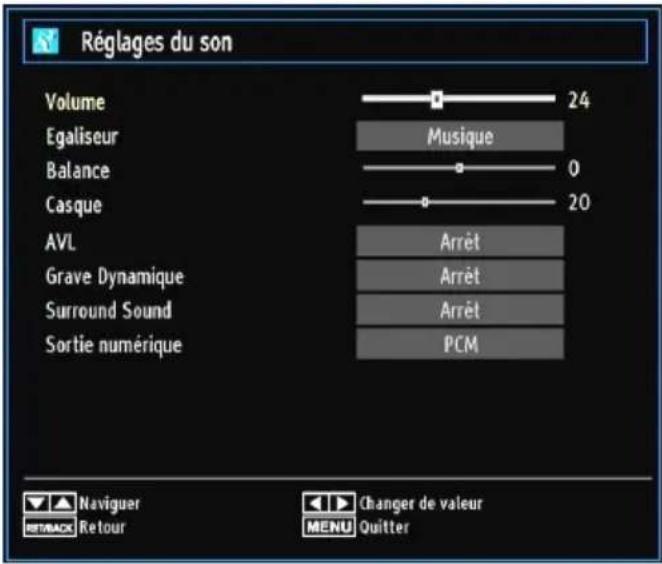 MANHATTAN MT42906FHD12 - Configuration des réglages sonores - 1