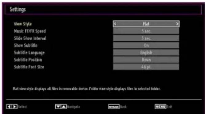 MANHATTAN MT42906FHD12 - Media Browser Settings - 1