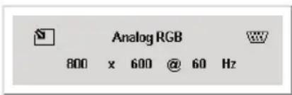 Planar PD7060 - ALLUMAGE ET EXTINCTION DU PROJECTEUR - 2