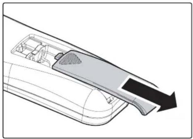 Planar PD7060 - 安裝遙控器電池 - 1