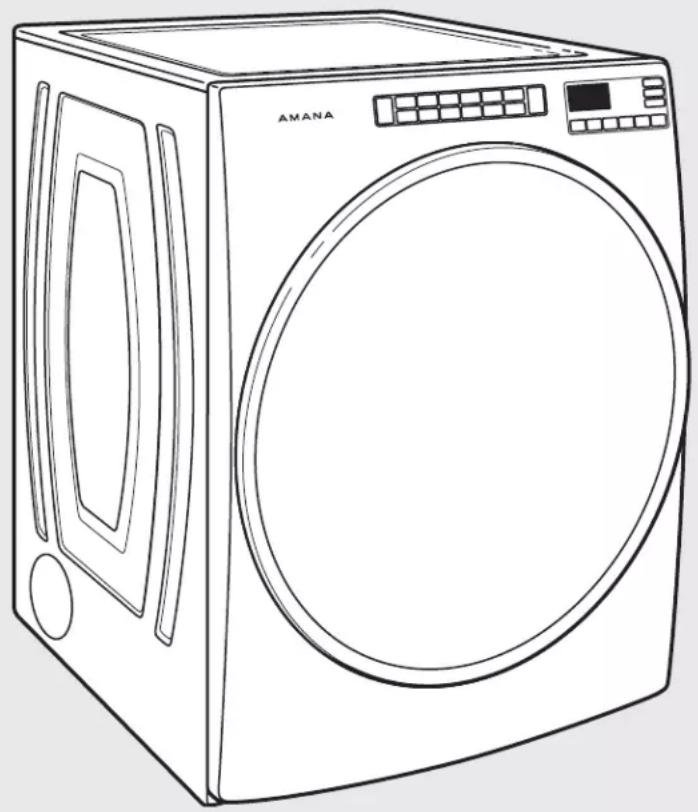 AMANA NGD5800HW - Electronic Dryer Sechuse électronique - 1