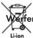 PARKSIDE PWSA 20Li B2 - n Sie Elektrowerkzeuge nicht in den Hausmull! - 1