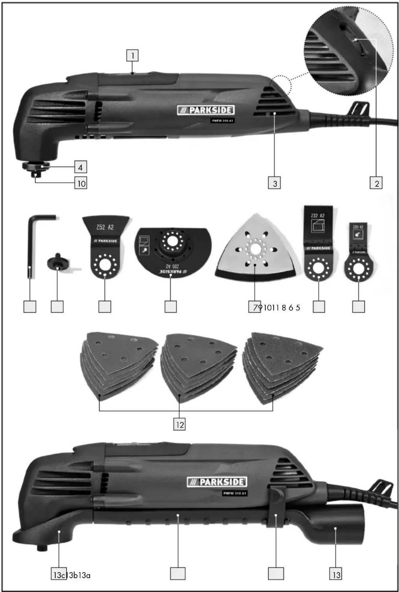 PARKSIDE PMFW 310 A1 - 2