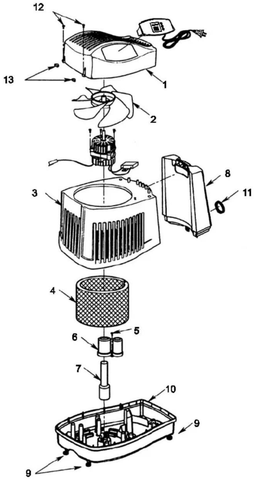 AirCare MA1201 - PIECES DE RECHANGE - 1
