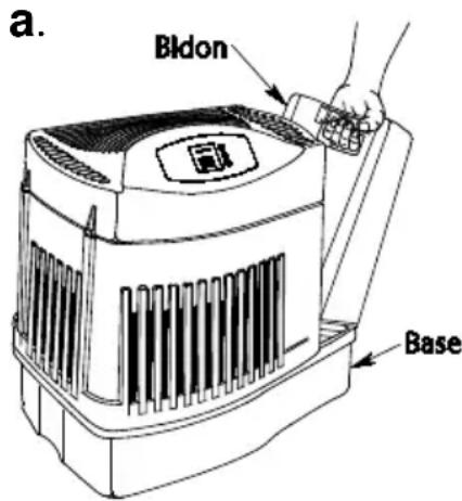 AirCare MA0800 - AVERTISSEMENT: Éteignez l'appareil avant l'unité de replissage. Grille garder à tout moment. - 1