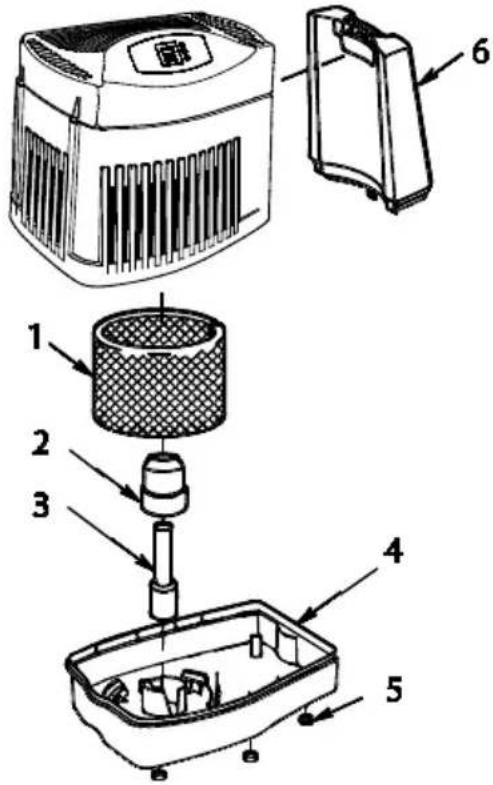 AirCare MA0800 - LISTE DE PIECES DE RECHANGE - 1