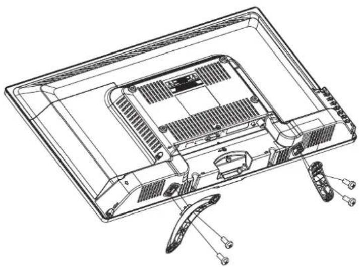RCA RTDVD2045 - Fixation ou enlèvement du support - 1