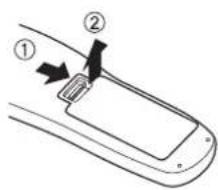 PANASONIC PTLB2VE - Installing/removing batteries - 1