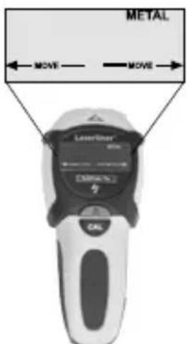 Laserliner MultiFinder Plus - Measuring in METAL-SCAN mode - 1