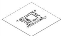 Noctua NHU12A - Enlever le systeme de rentrition d'origine mesure en place la contre-plaque - 2