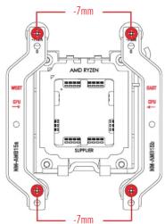 Noctua NHU12A - Installation des étriers de fixation - 4