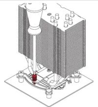 Noctua NHU12A - Fixation du ventirad sur le CPU6 - 2