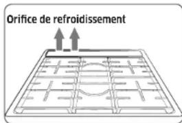 SAMSUNG NX58R9421SG - Ventilation du four/orifice de refroidissement - 1
